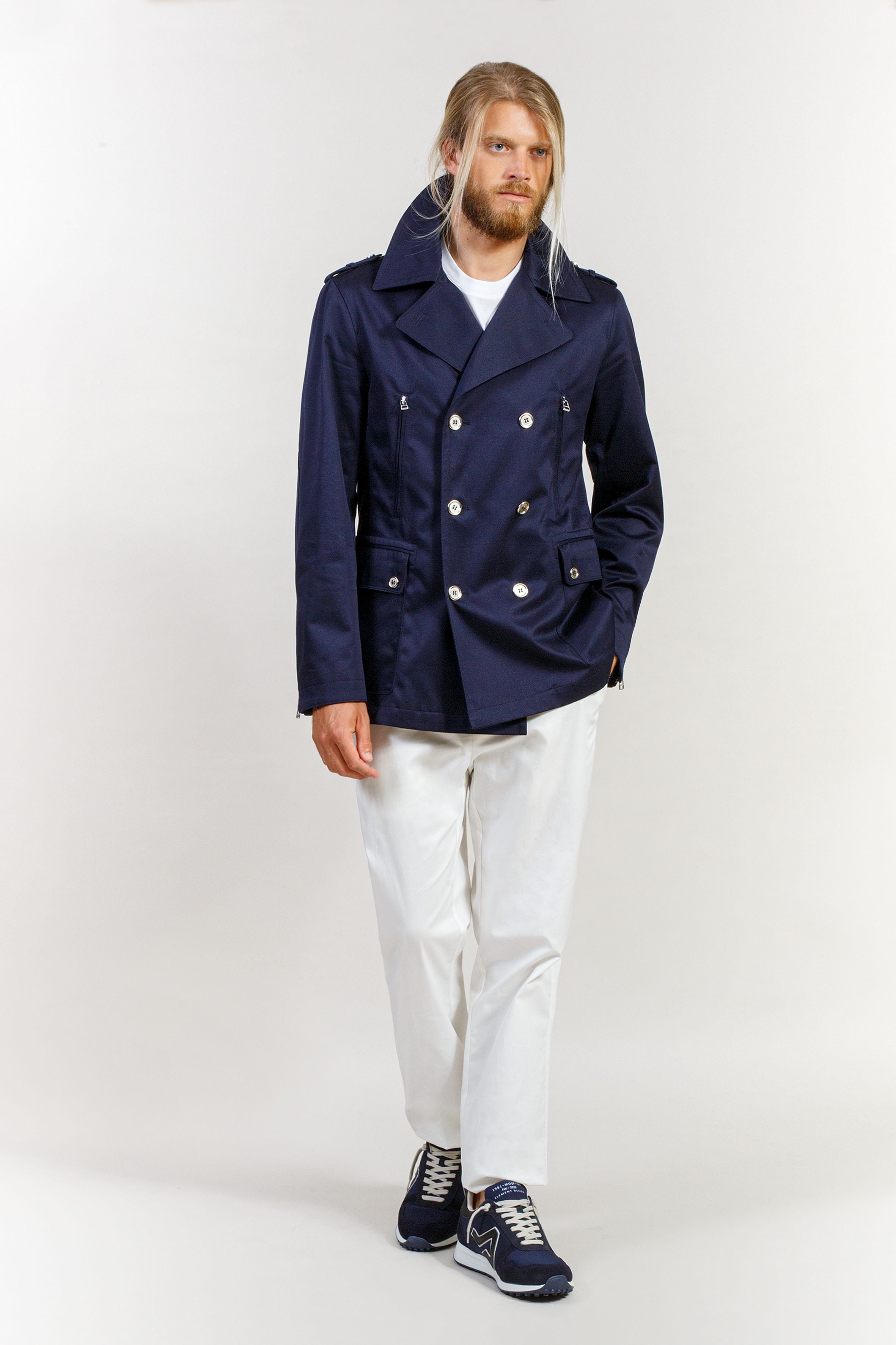 Mens hot sale cotton peacoat