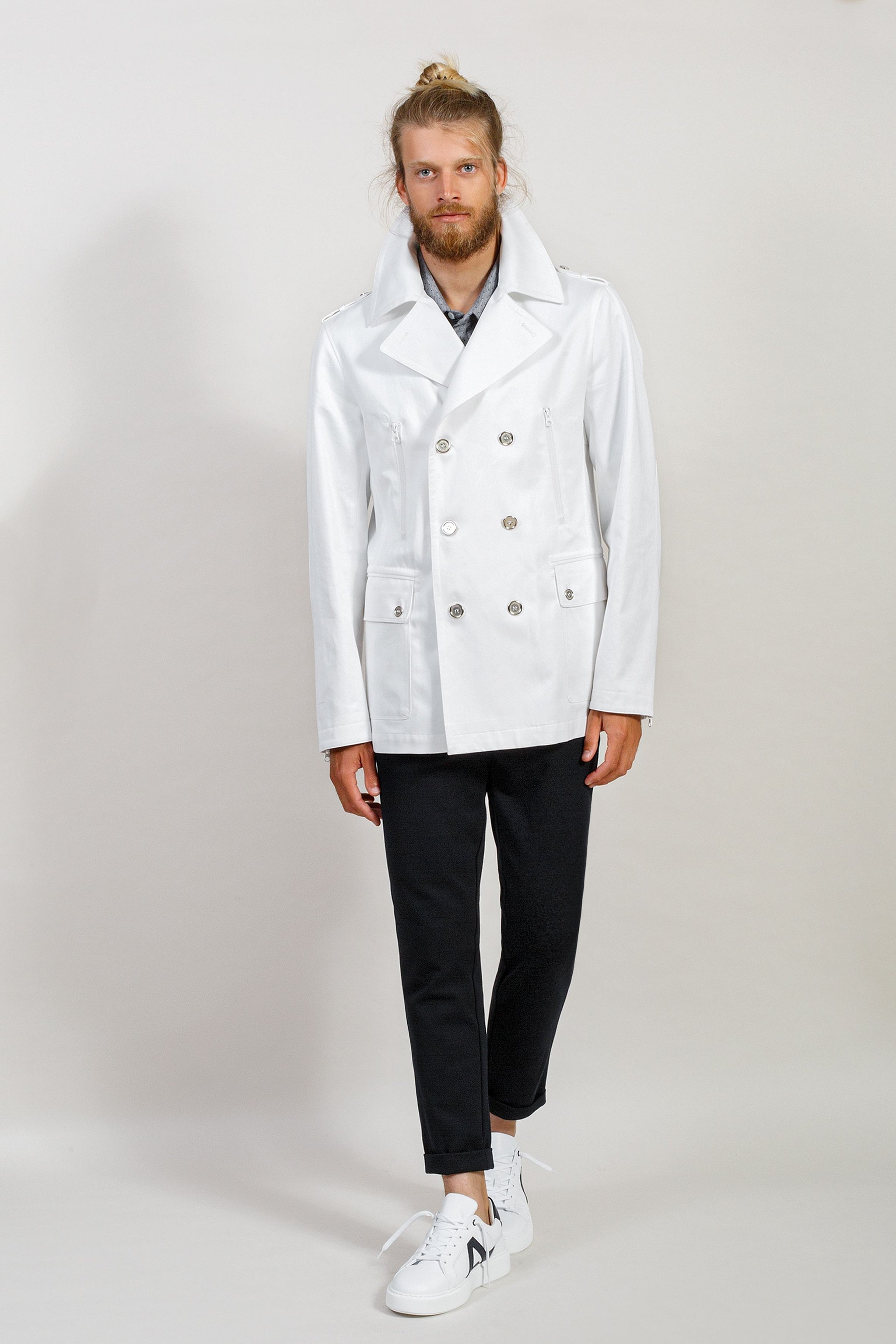 Cotton Peacoat Caban Brand